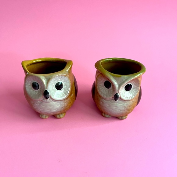 Set of 2 ceramic owl planters in Hootiful condition.
7cm tall - Picture 1 of 7